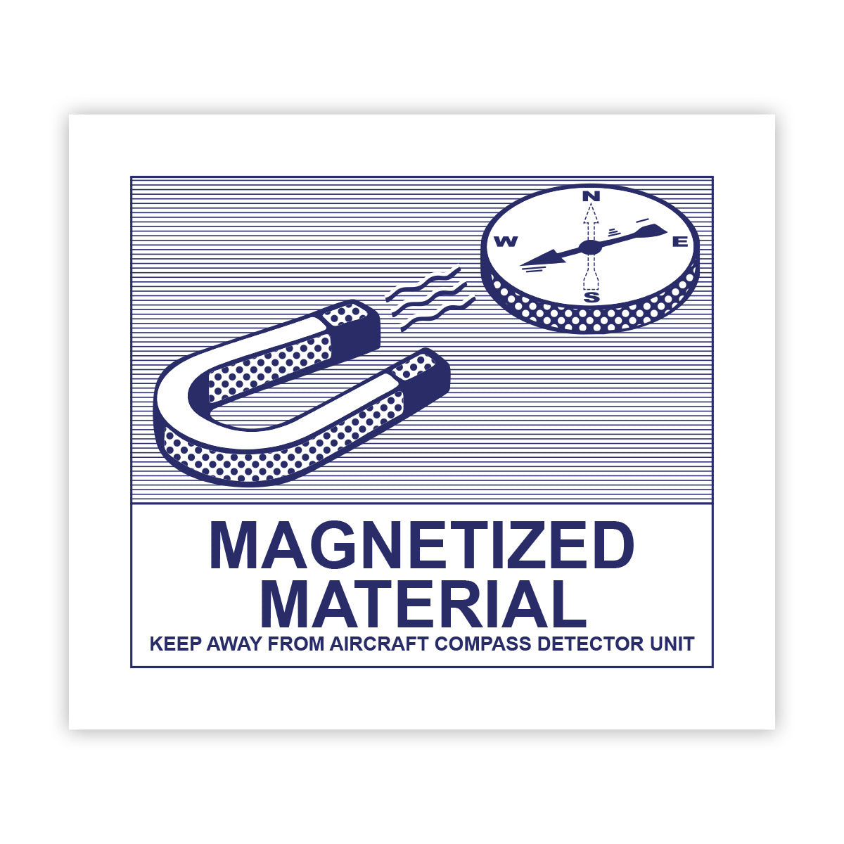 Magnetized Material Handling Label