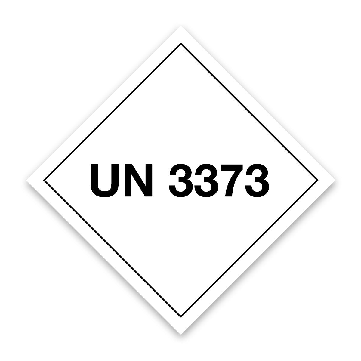 UN-3373 Package Label
