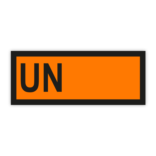 Placard/Container Label 300mm x 120mm UN Placard