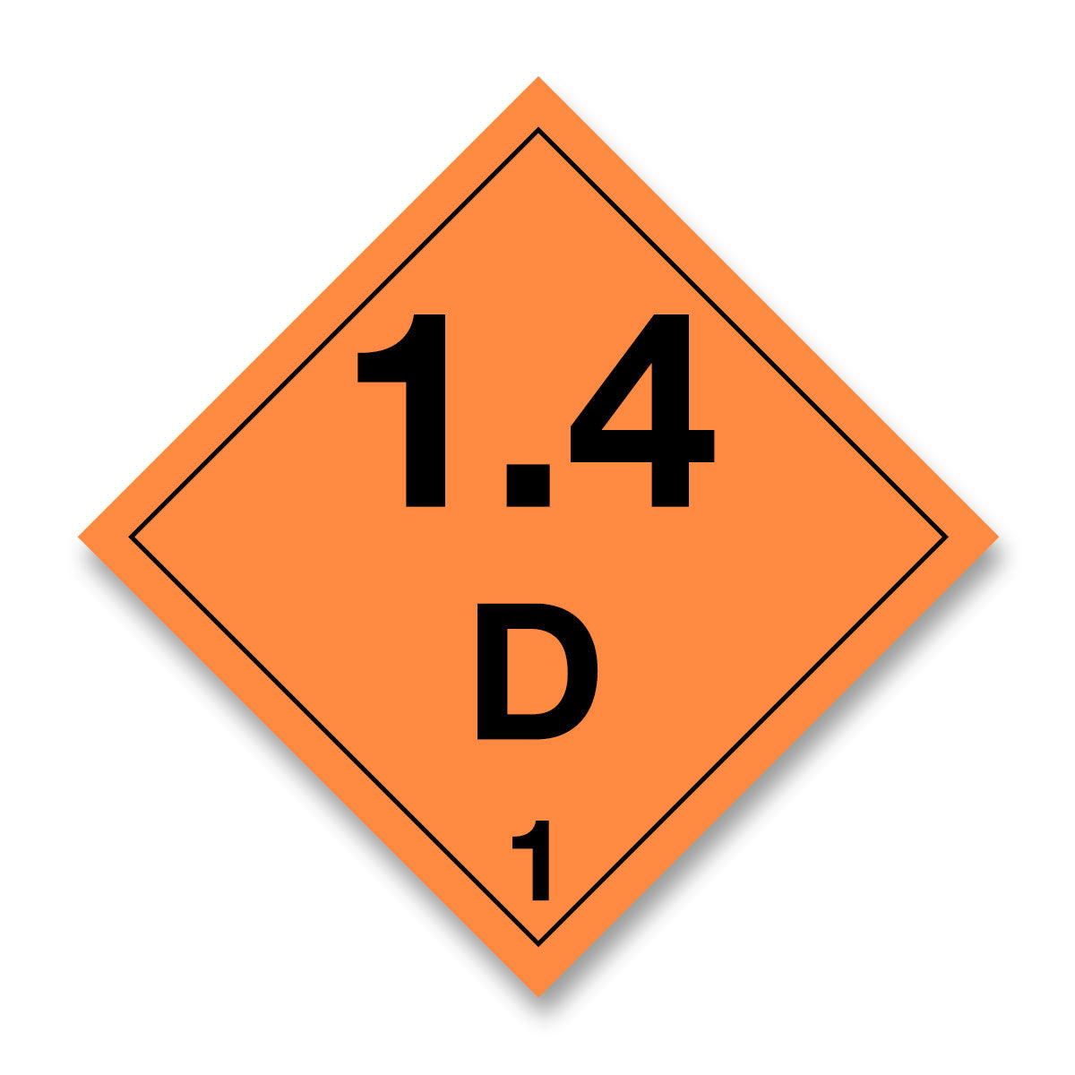 V1.4DN Hazard Label