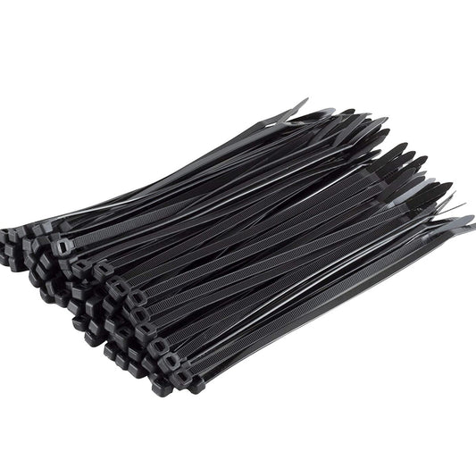 SACK TIES / Cable Ties - Black  -  Size 4.8 mm x 300 mm
